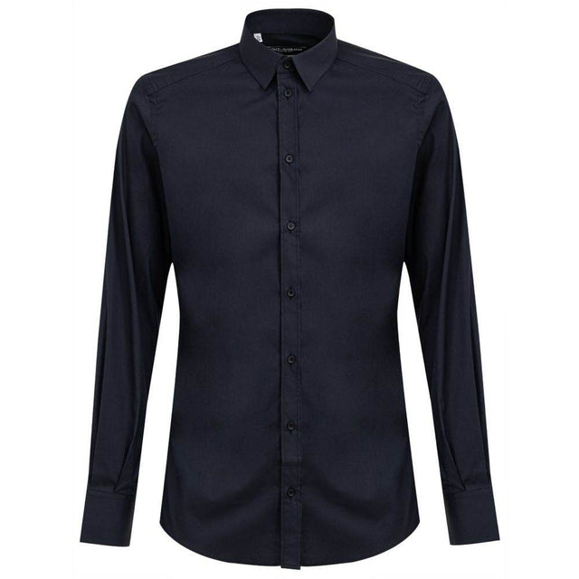 Dolce & Gabbana Blue Cotton Shirt - Hilstor