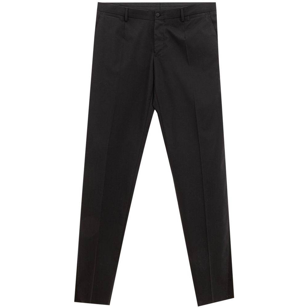 Dolce & Gabbana Black Wool Pant - Hilstor