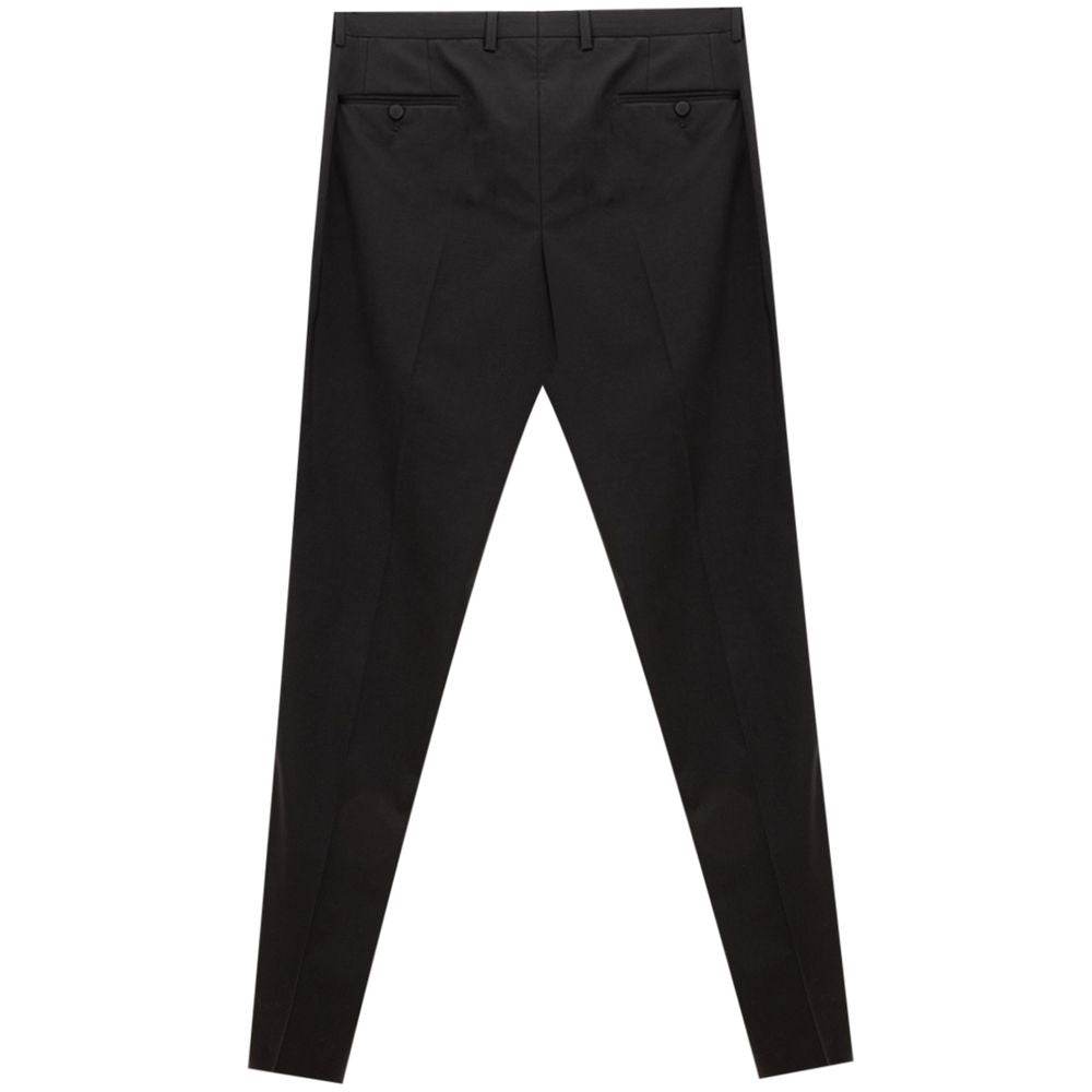 Dolce & Gabbana Black Wool Pant - Hilstor