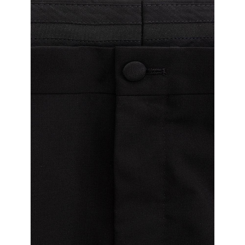 Dolce & Gabbana Black Wool Pant - Hilstor