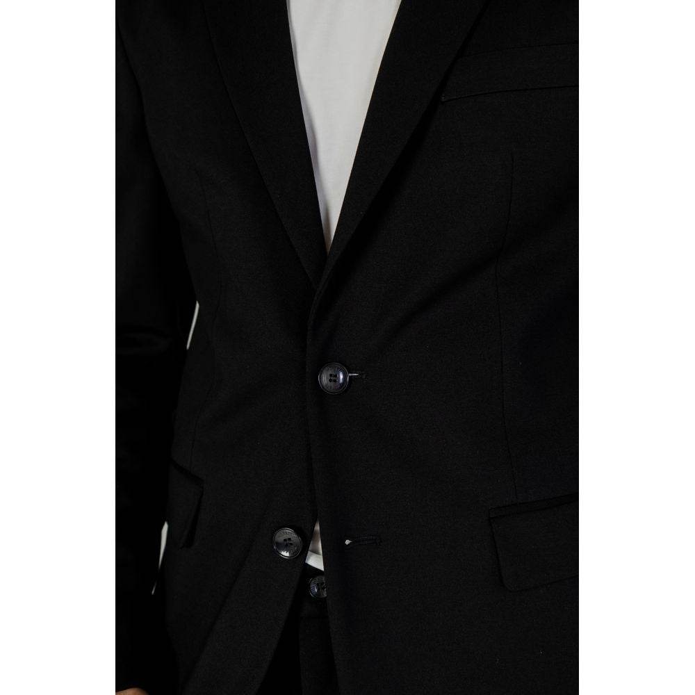 Antony Morato Black Polyester Blazer - Hilstor