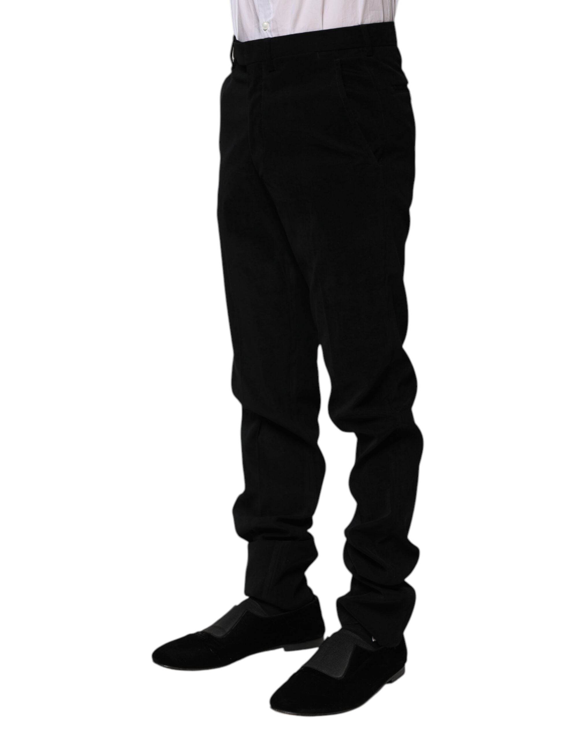 BENCIVENGA Black Mid Waist Dress Formal Pants - Hilstor