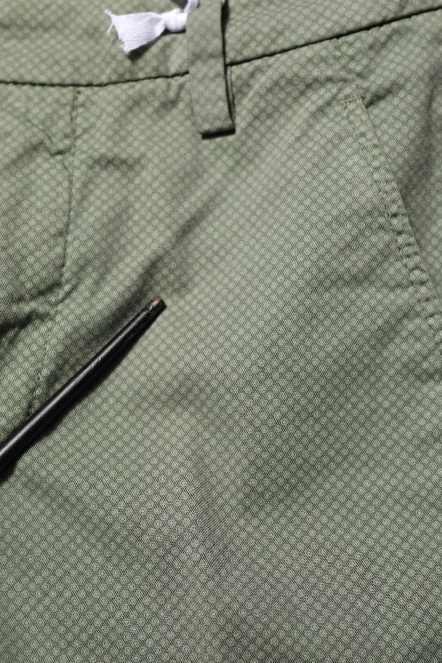 Dondup Green Mid Waist Skinny Fit Casual Pants - Hilstor