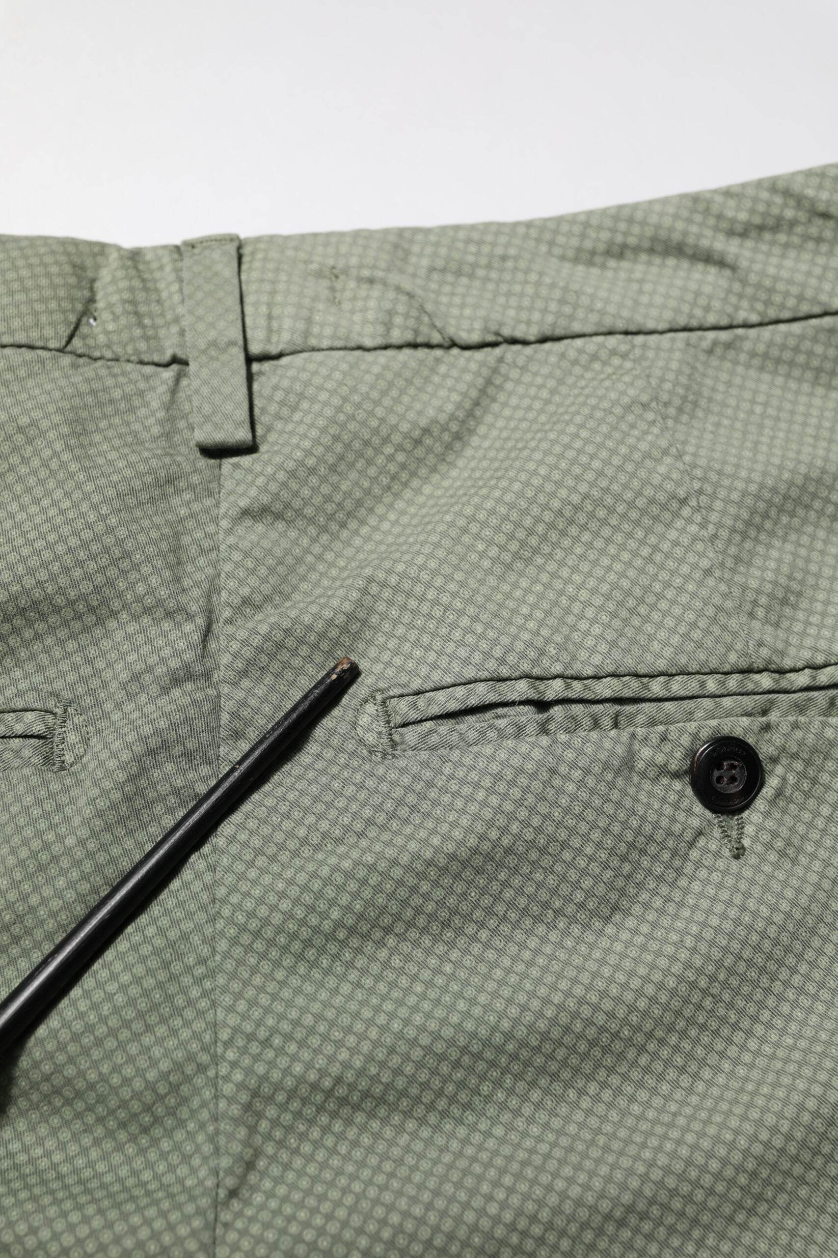 Dondup Green Mid Waist Skinny Fit Casual Pants - Hilstor