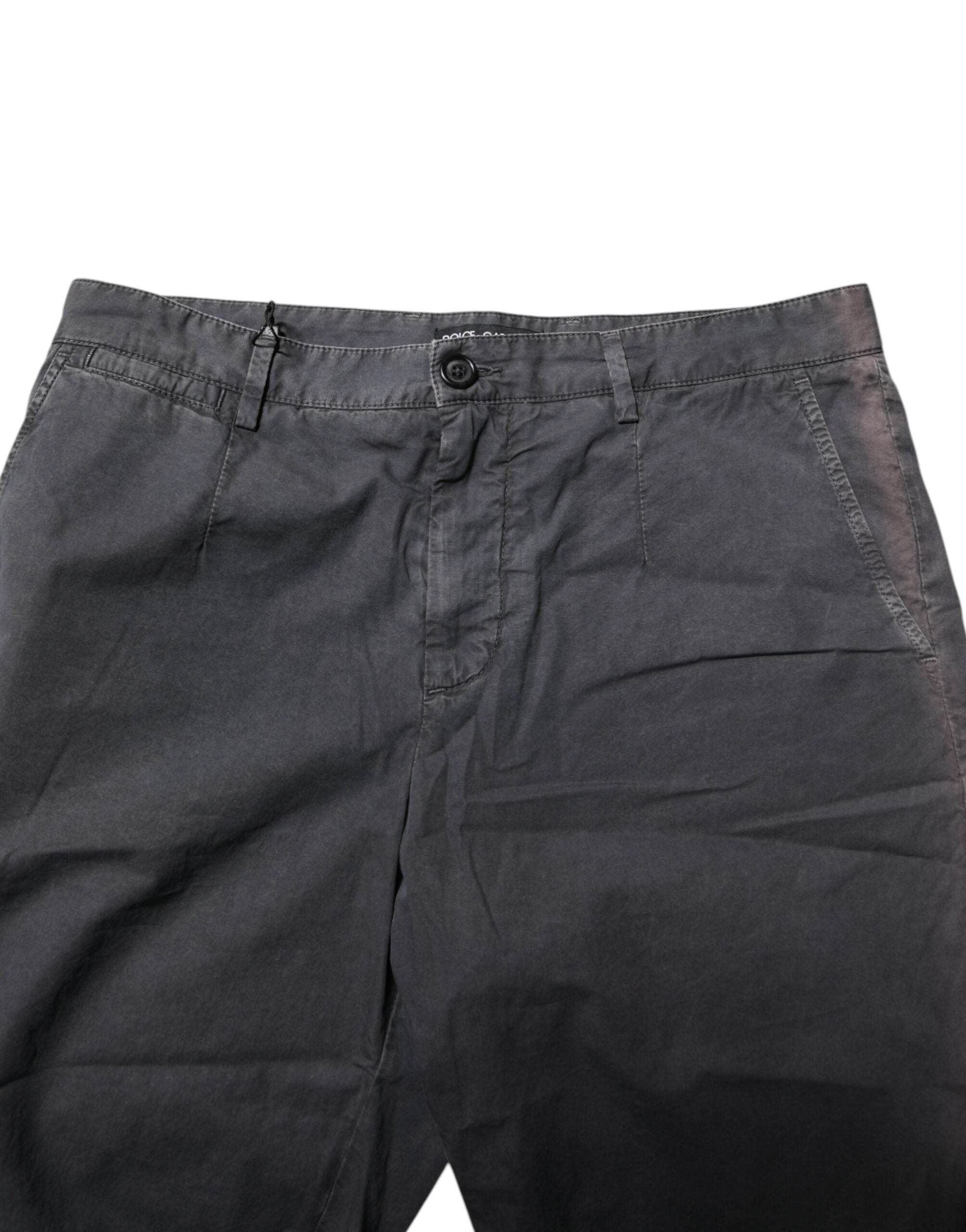Dolce & Gabbana Dark Gray Cotton Stretch Denim Bermuda Shorts - Hilstor