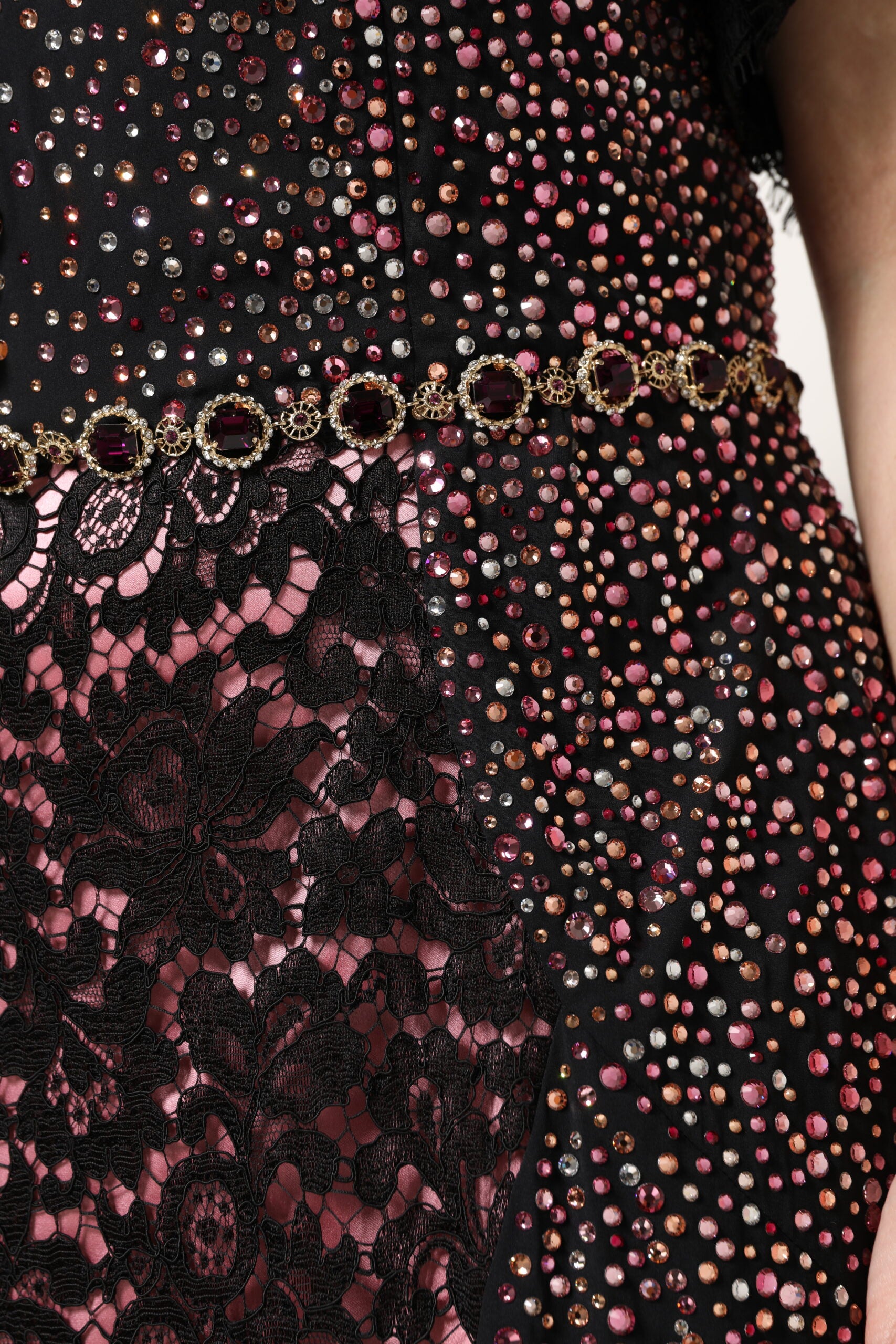 Dolce &amp; Gabbana flerfarvet udsmykket havfruekjole