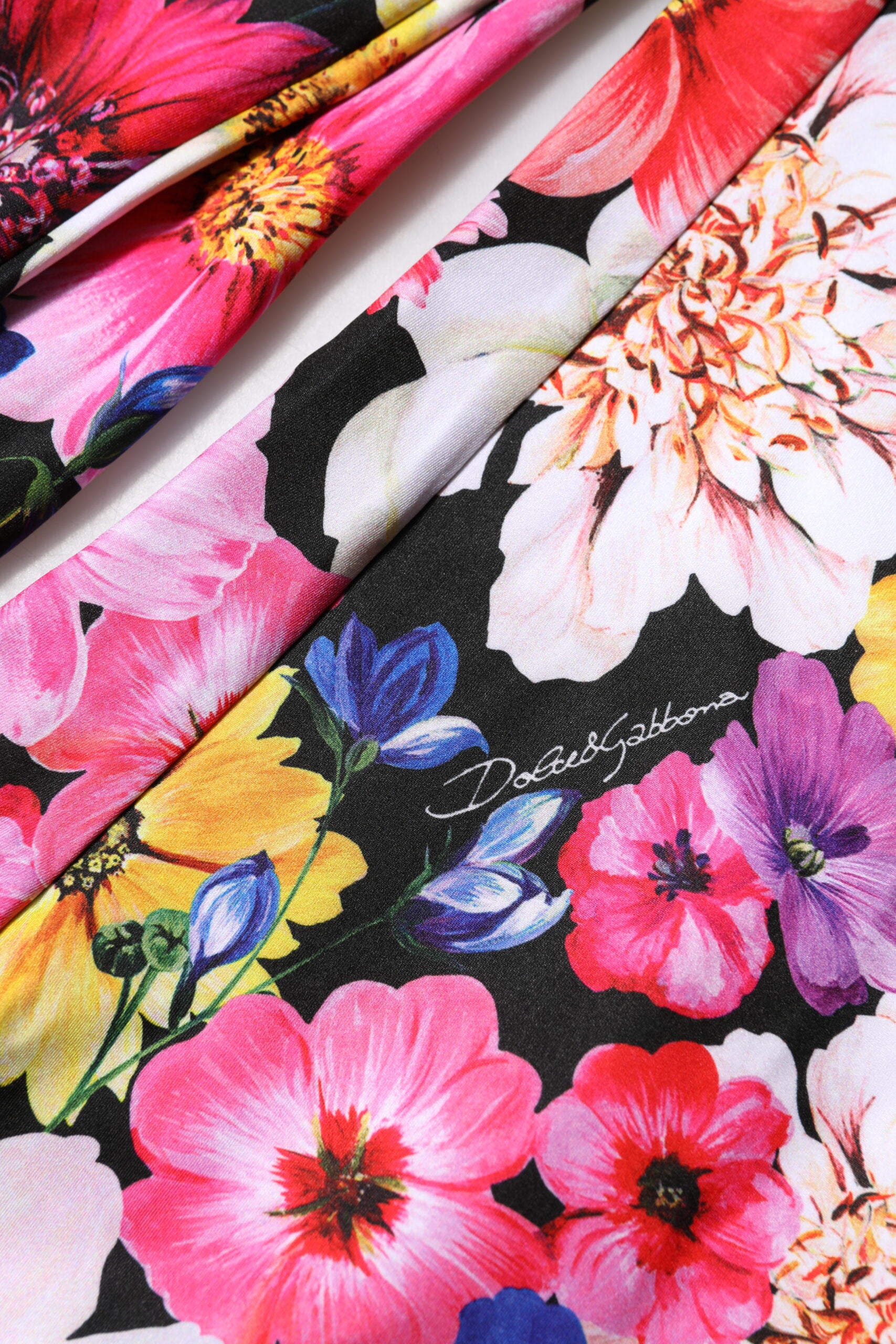 Dolce &amp; Gabbana Flerfarvede Blomstermønstrede Højtaljede Leggingsbukser