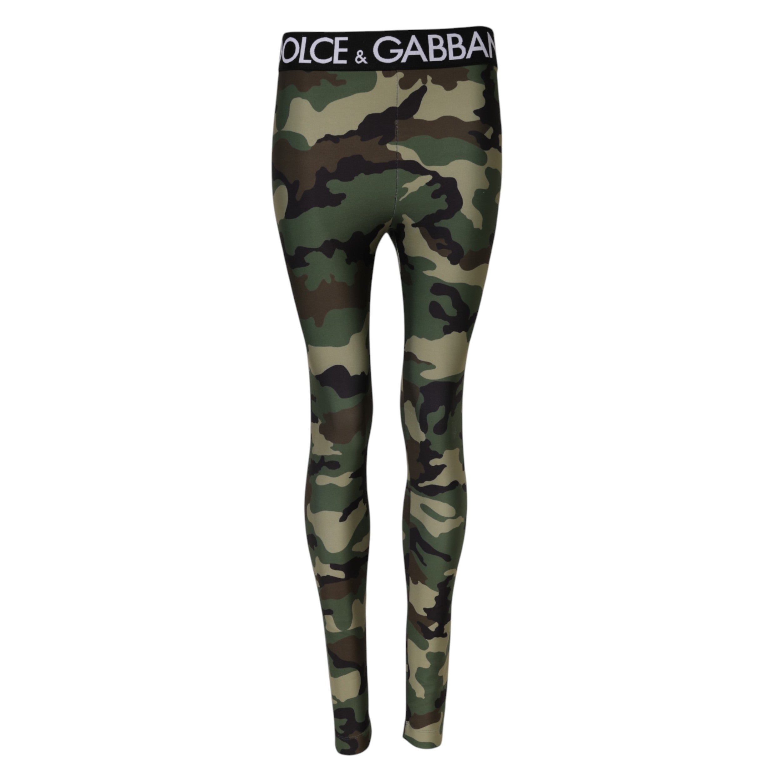 Dolce &amp; Gabbana Flerfarvede Camouflage DG Talje Leggings Bukser