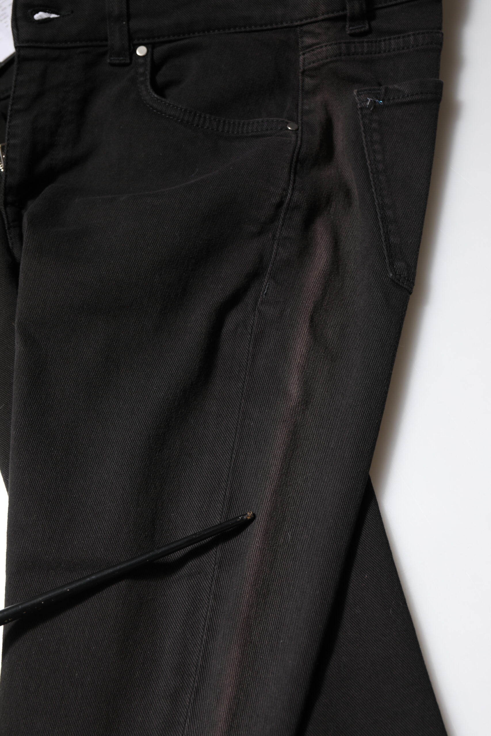 Dolce &amp; Gabbana Sorte Bomulds Skinny Mellemhøjtaljede Denim Jeans
