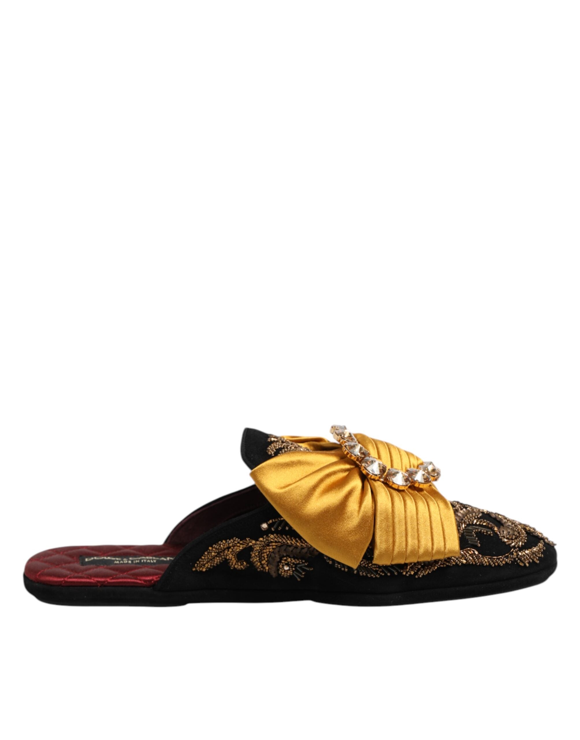 Dolce &amp; Gabbana Flerfarvede Udsmykkede Flade Sandaler Sko