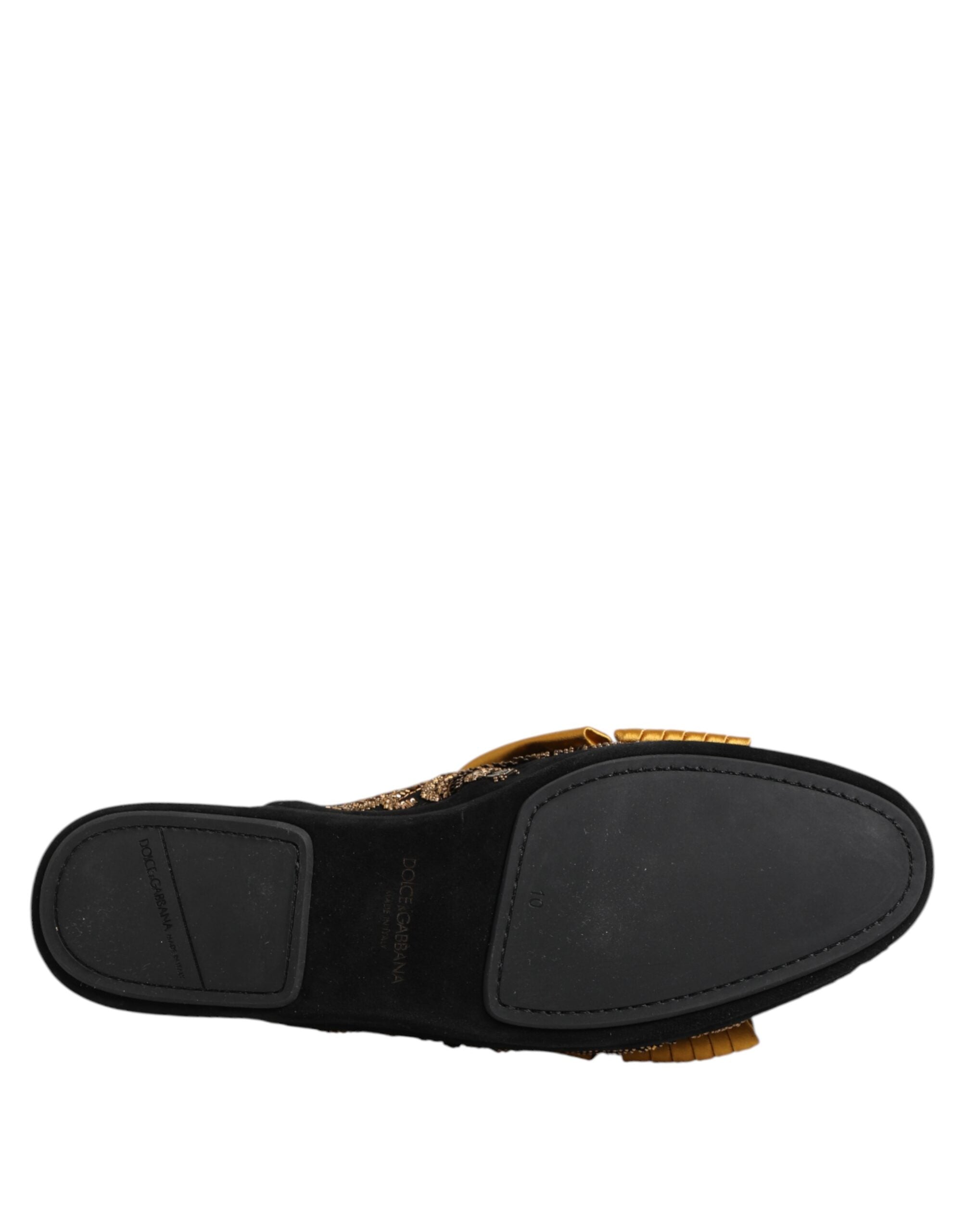 Dolce &amp; Gabbana Flerfarvede Udsmykkede Flade Sandaler Sko