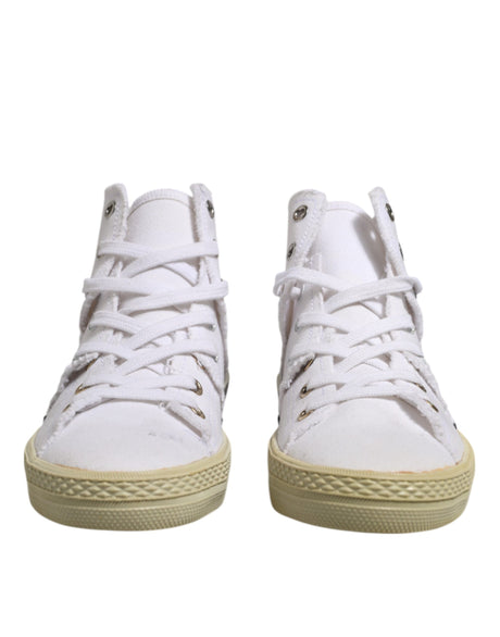 Maison Margiela Hvide Sneakers Med Snørelukning Damesko