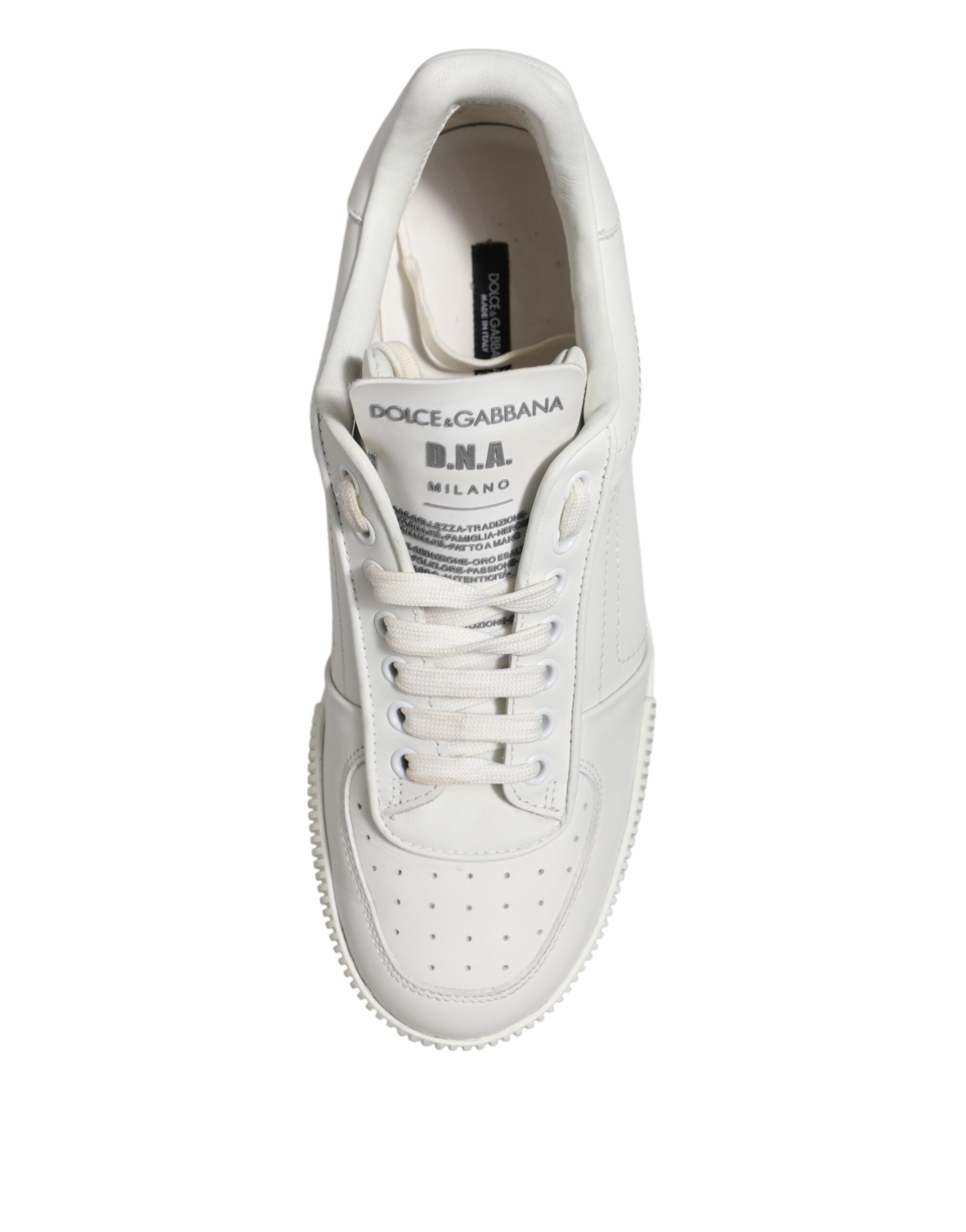Dolce &amp; Gabbana Vita Miami Läder Låga Sneakers Herrskor