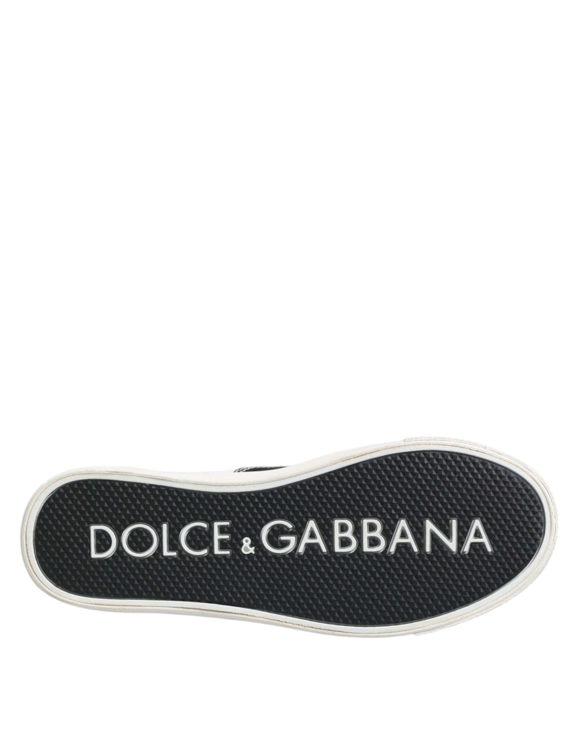 Dolce &amp; Gabbana Sorte Bomuldslærred Sneakers Med Snøre Til Herrer