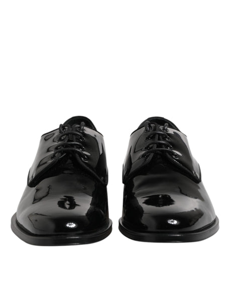 Dolce &amp; Gabbana sorte Laklæder Derby Formal Dress Sko