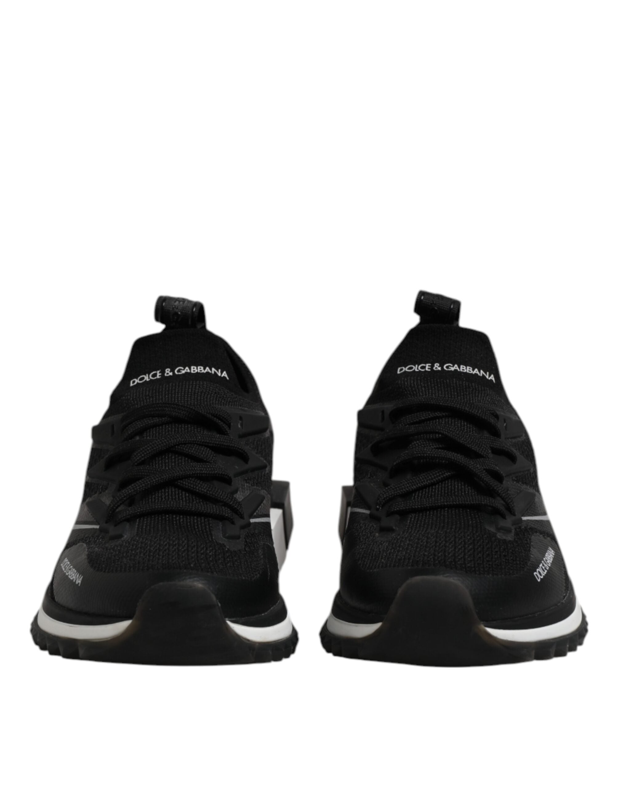 Dolce &amp; Gabbana Sorte SORRENTO Sport Stretch Sneakers Sko