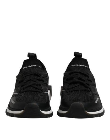 Dolce &amp; Gabbana Sorte SORRENTO Sport Stretch Sneakers Sko