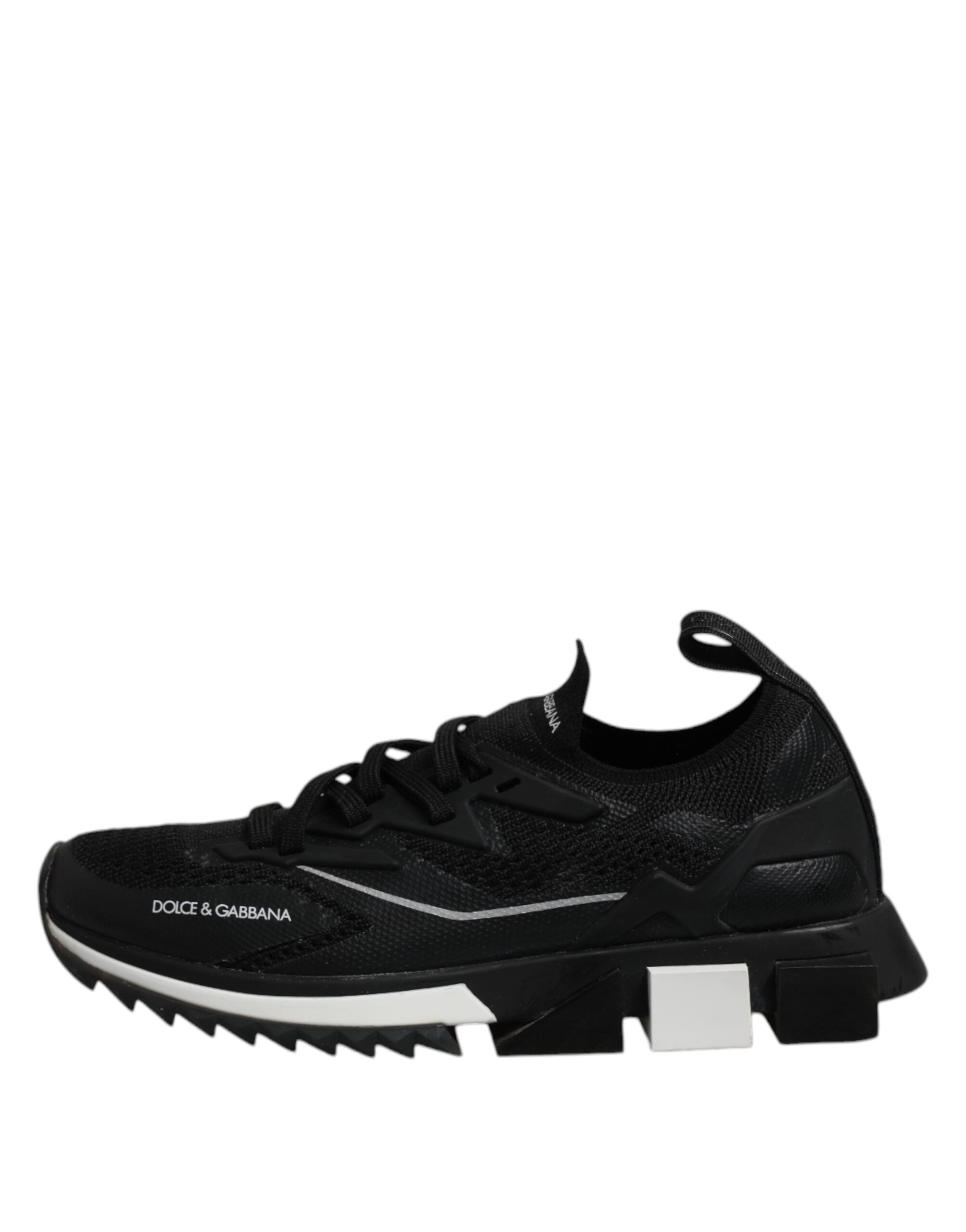 Dolce &amp; Gabbana Sorte SORRENTO Sport Stretch Sneakers Sko