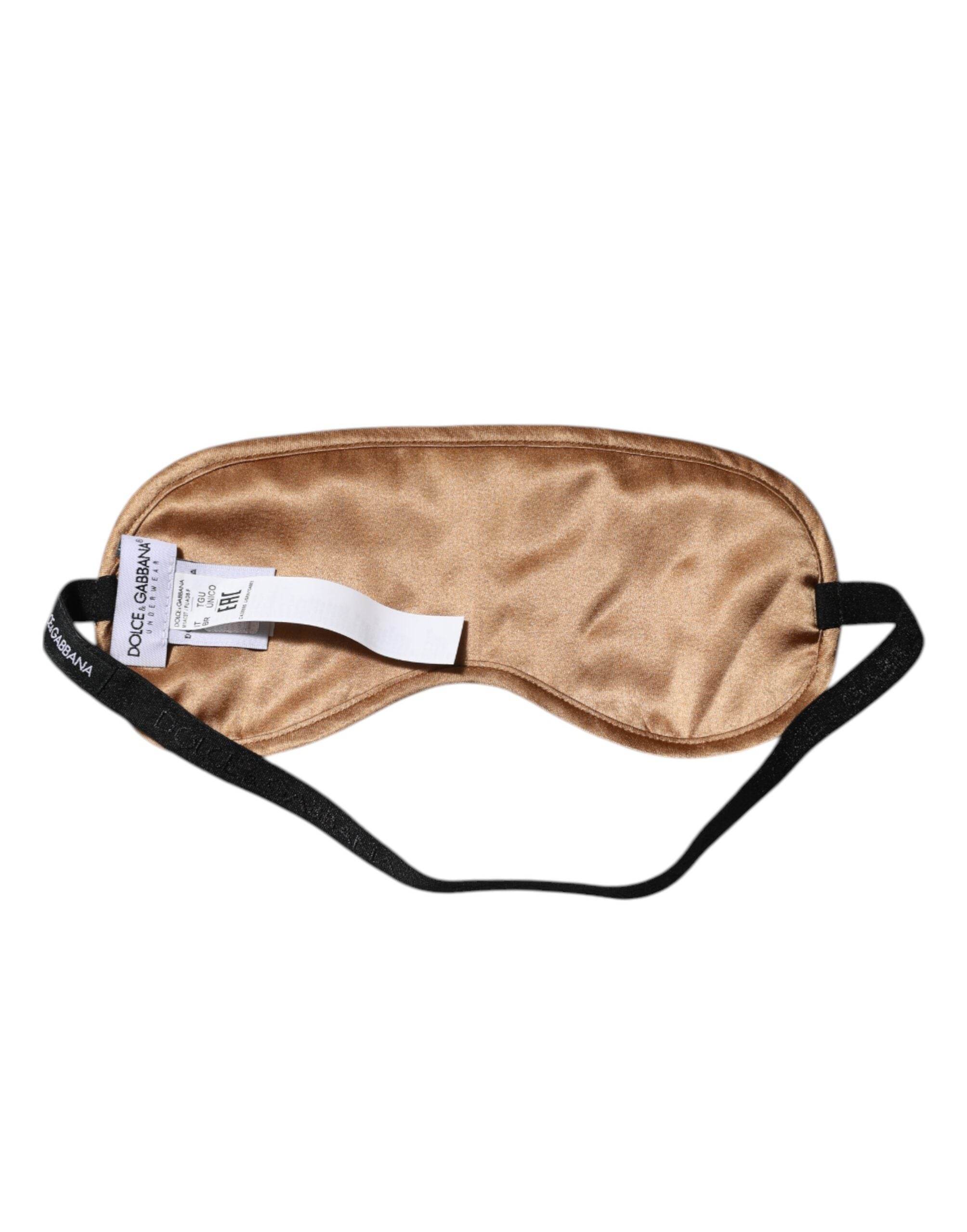 Dolce & Gabbana Beige Men Regular Boxer Eye Mask Set Underwear - Hilstor