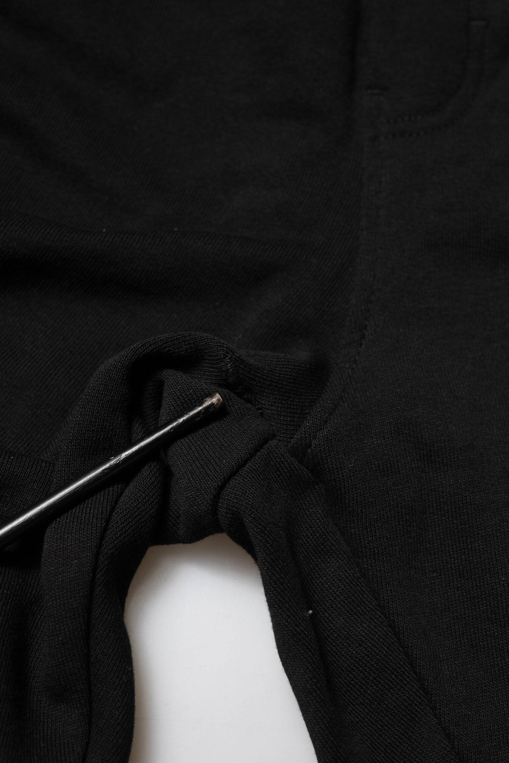 Dolce & Gabbana Black Cotton Logo Tape Men Jogger Pants - Hilstor