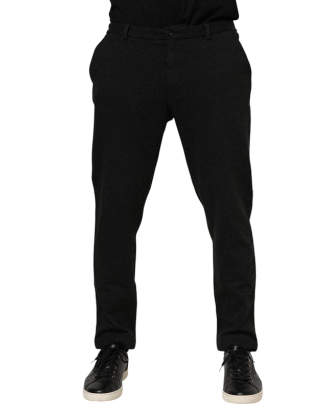 Dolce & Gabbana Dark Gray Viscose Dress Men Pants - Hilstor