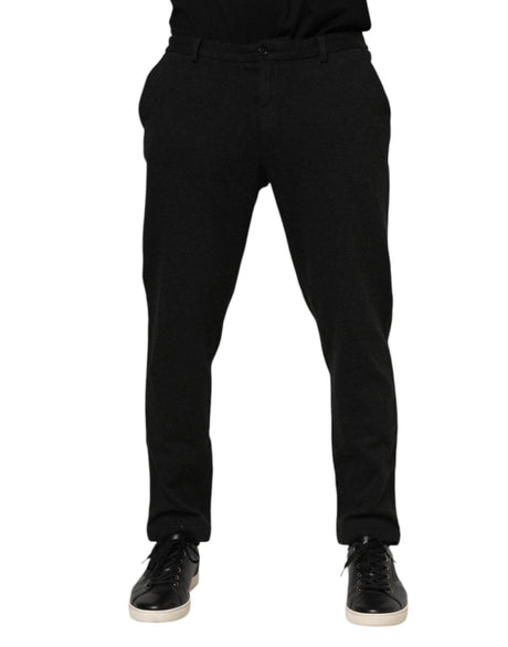 Dolce & Gabbana Dark Gray Viscose Dress Men Pants - Hilstor