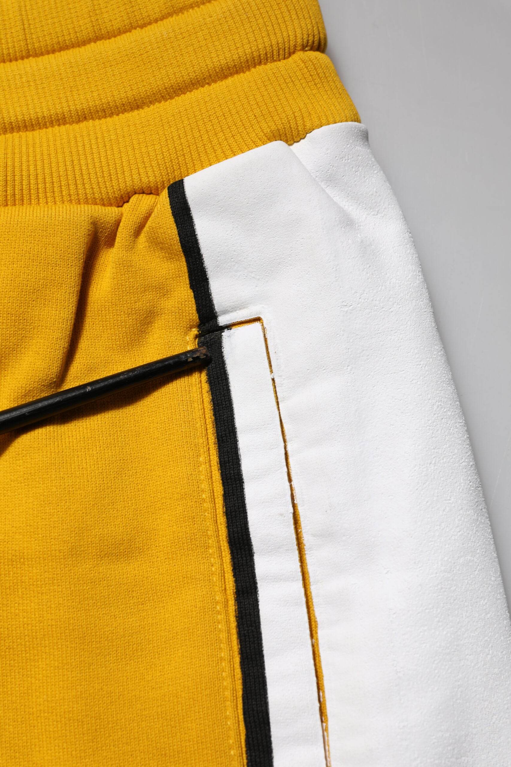 Dolce & Gabbana Yellow Printed Drawstring Jogger Pants - Hilstor