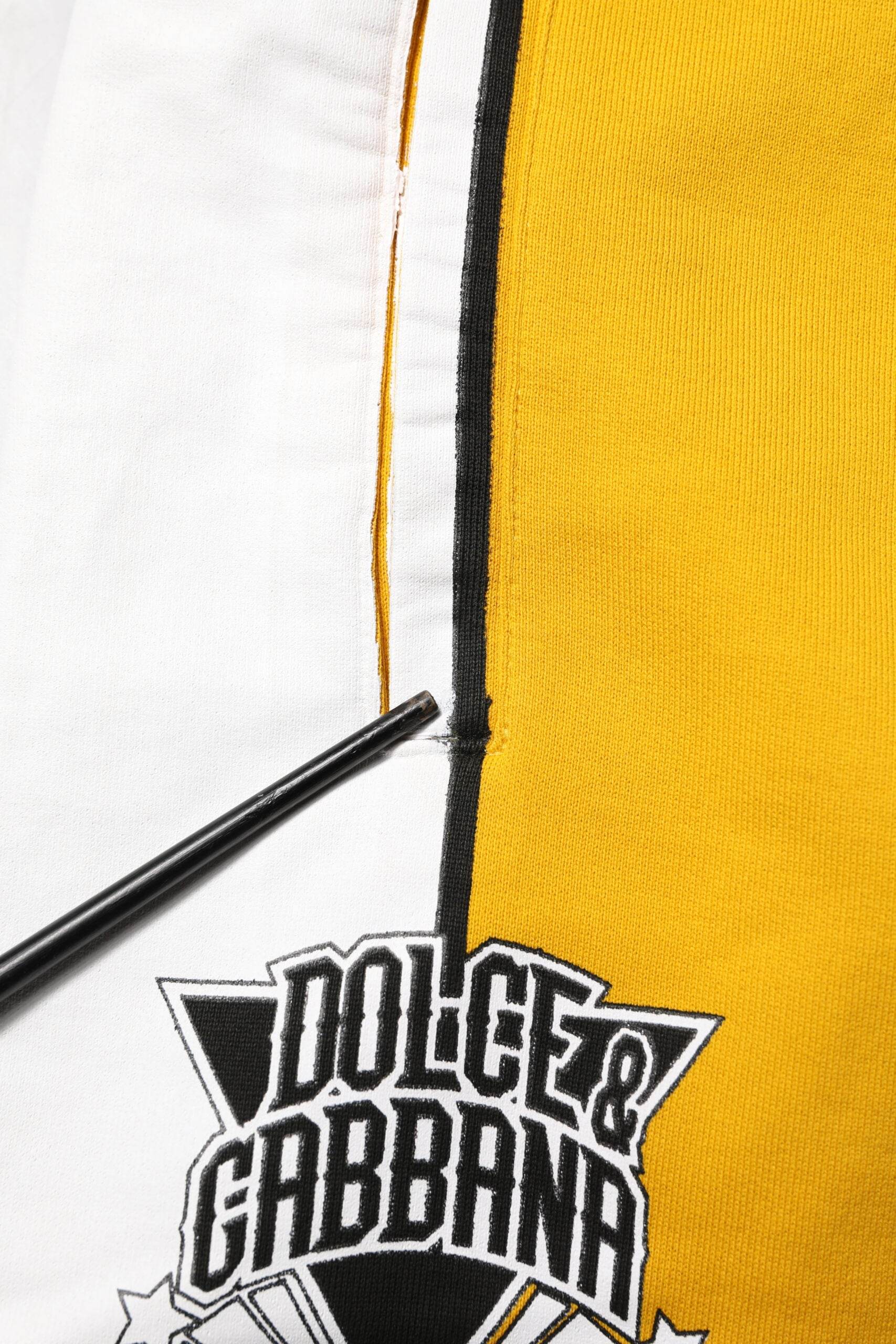 Dolce & Gabbana Yellow Cotton Logo Drawstring Jogger Sweatpants Pants - Hilstor