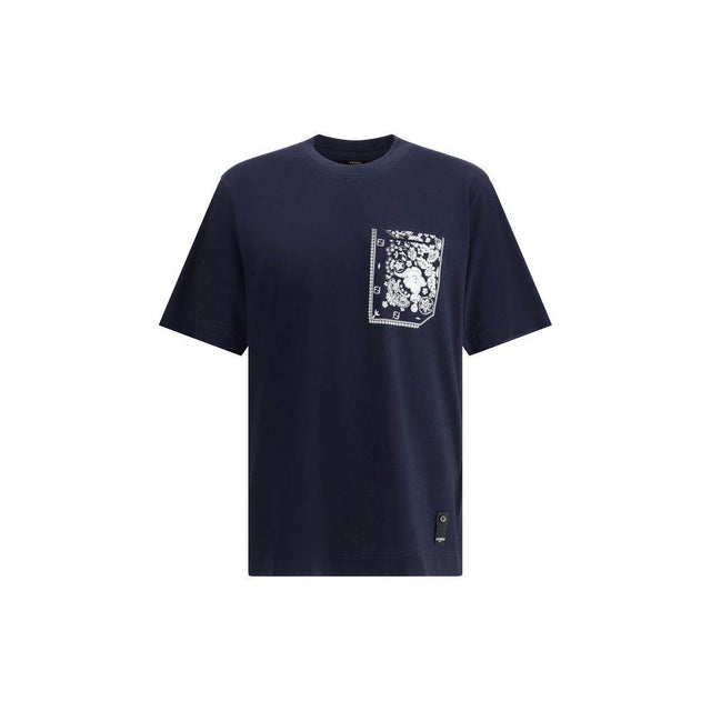Fendi T-Shirt with bandana print pocket - Hilstor