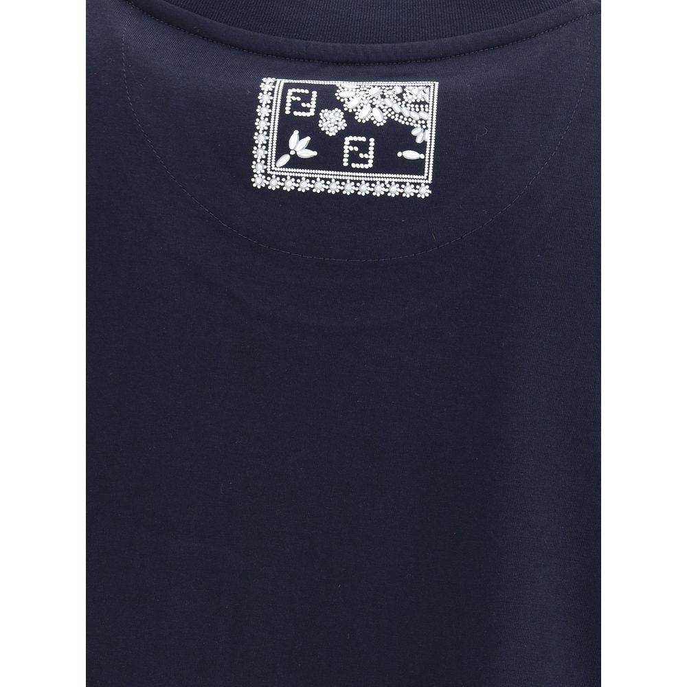 Fendi T-Shirt with bandana print pocket - Hilstor