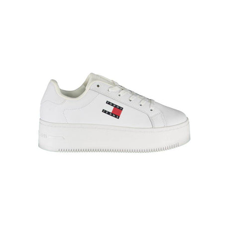 Tommy Hilfiger White Polyester Sneaker - Hilstor