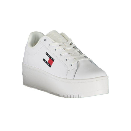 Tommy Hilfiger White Polyester Sneaker - Hilstor