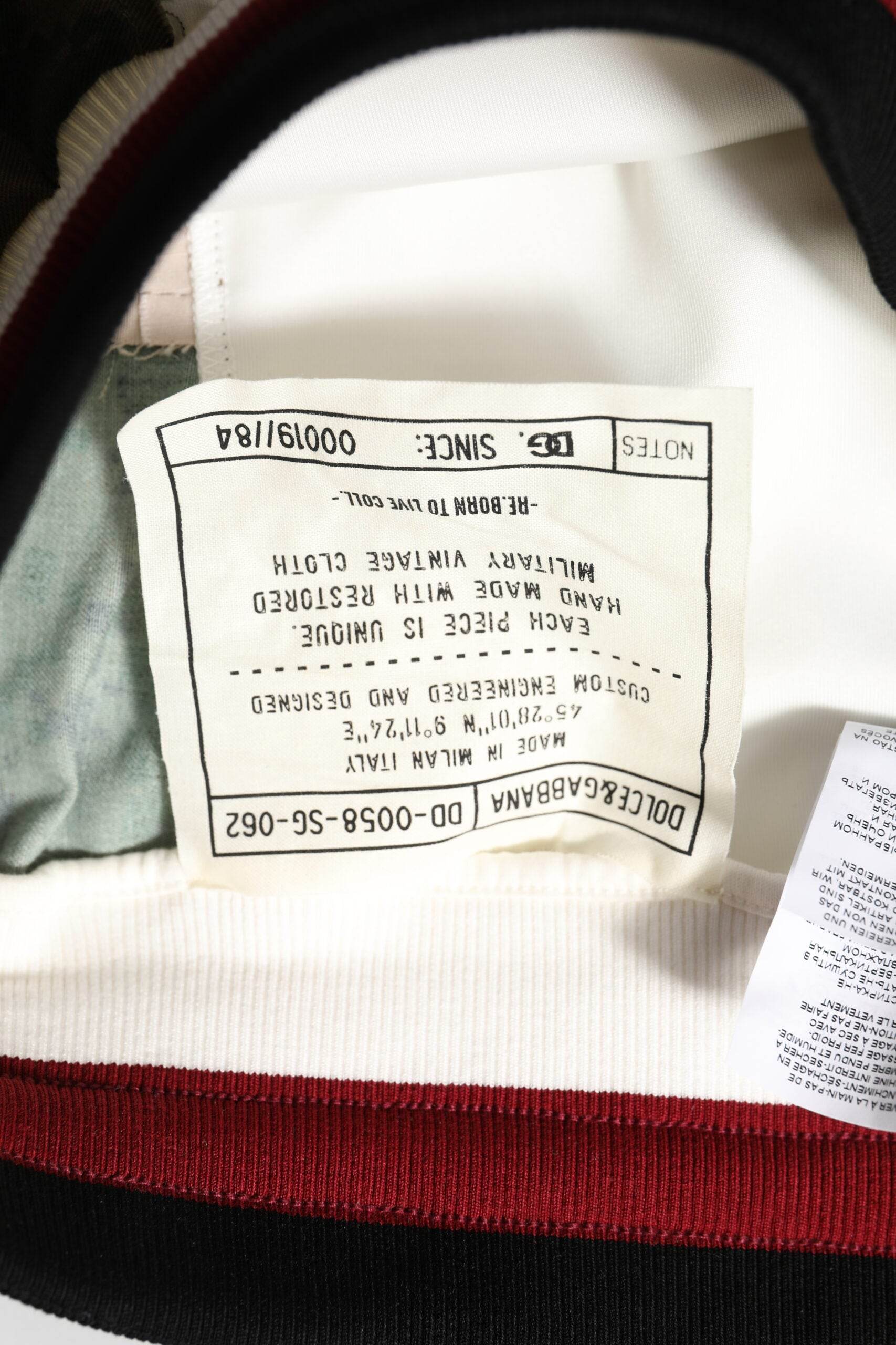 Dolce & Gabbana White Patchwork Jogger Pants - Hilstor