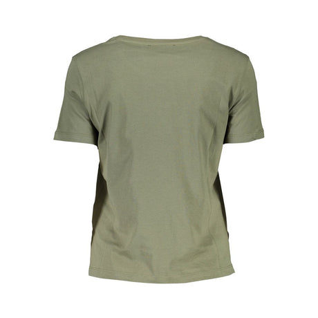 Guess Jeans Green Cotton Tops & T-Shirt