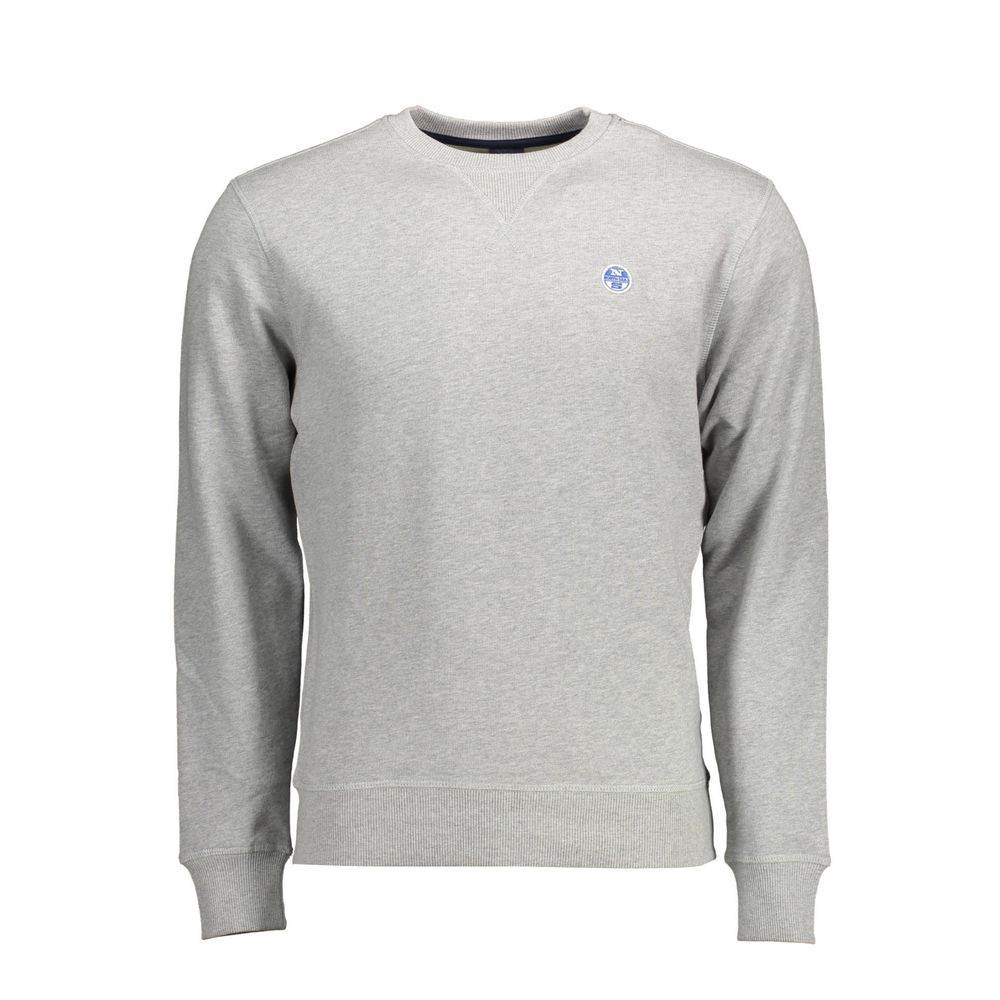 North Sails Gray Cotton Men Sweater - Hilstor