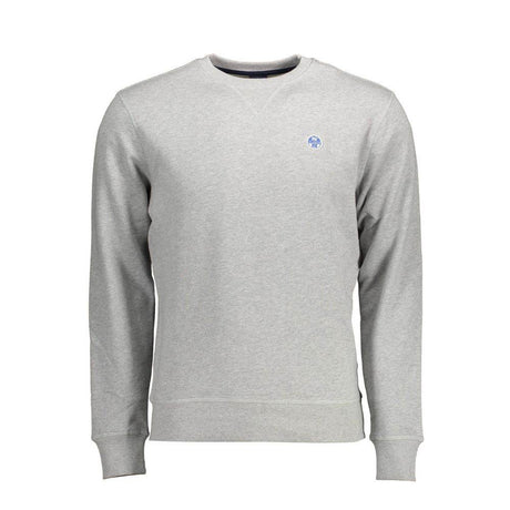 North Sails Gray Cotton Men Sweater - Hilstor