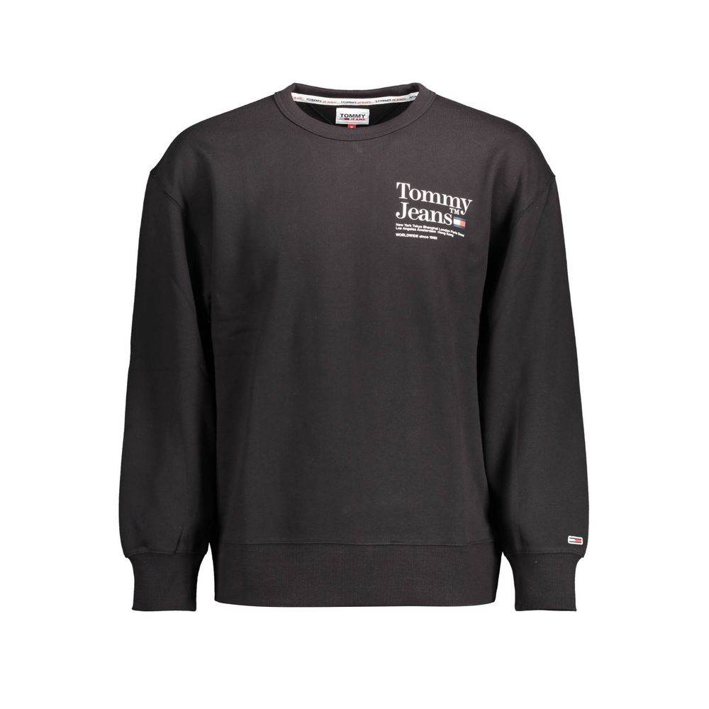 Tommy Hilfiger Black Cotton Men Sweater - Hilstor