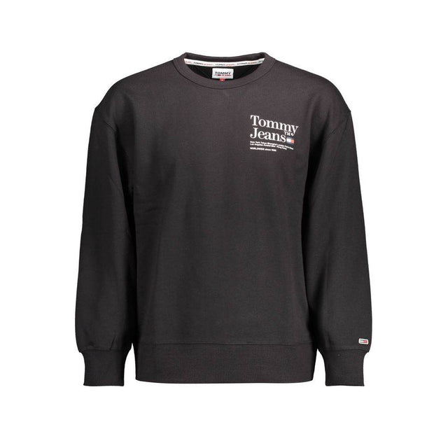 Tommy Hilfiger Black Cotton Men Sweater - Hilstor