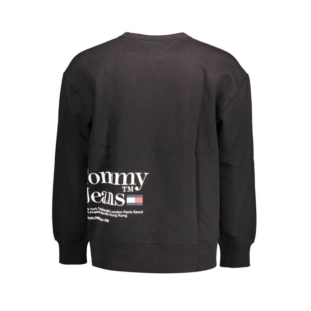 Tommy Hilfiger Black Cotton Men Sweater - Hilstor