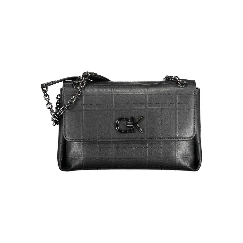 Calvin Klein Black Polyester Handbag - Hilstor