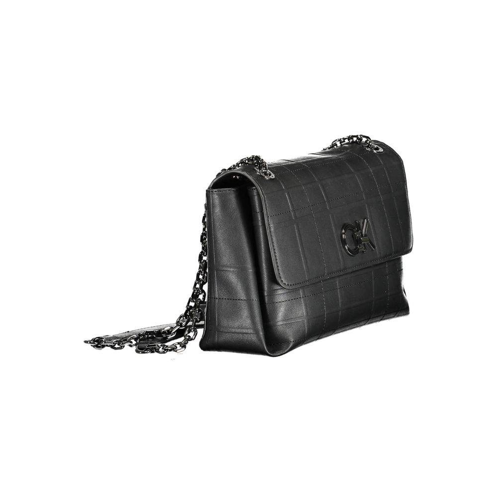 Calvin Klein Black Polyester Handbag - Hilstor