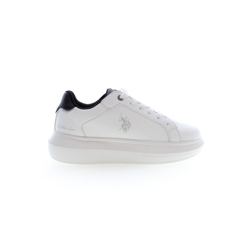 U.S. POLO ASSN. White Polyester Sneaker