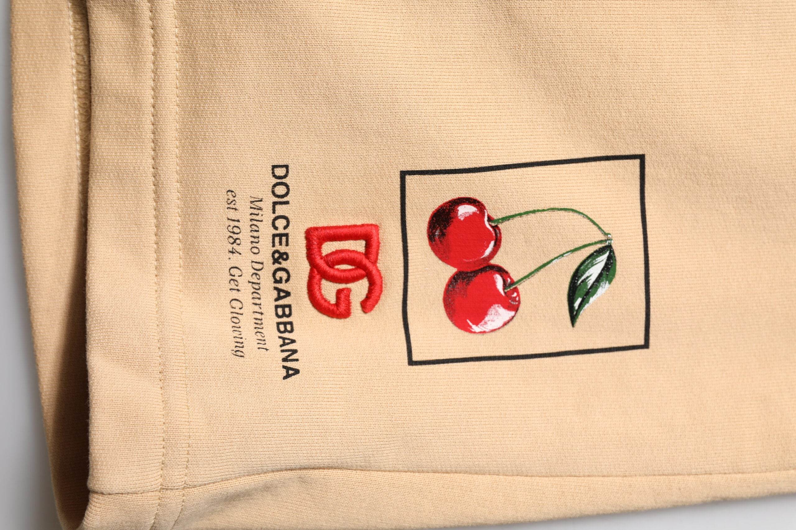 Dolce & Gabbana Yellow Cotton Men Bermuda Sweatshorts Shorts - Hilstor