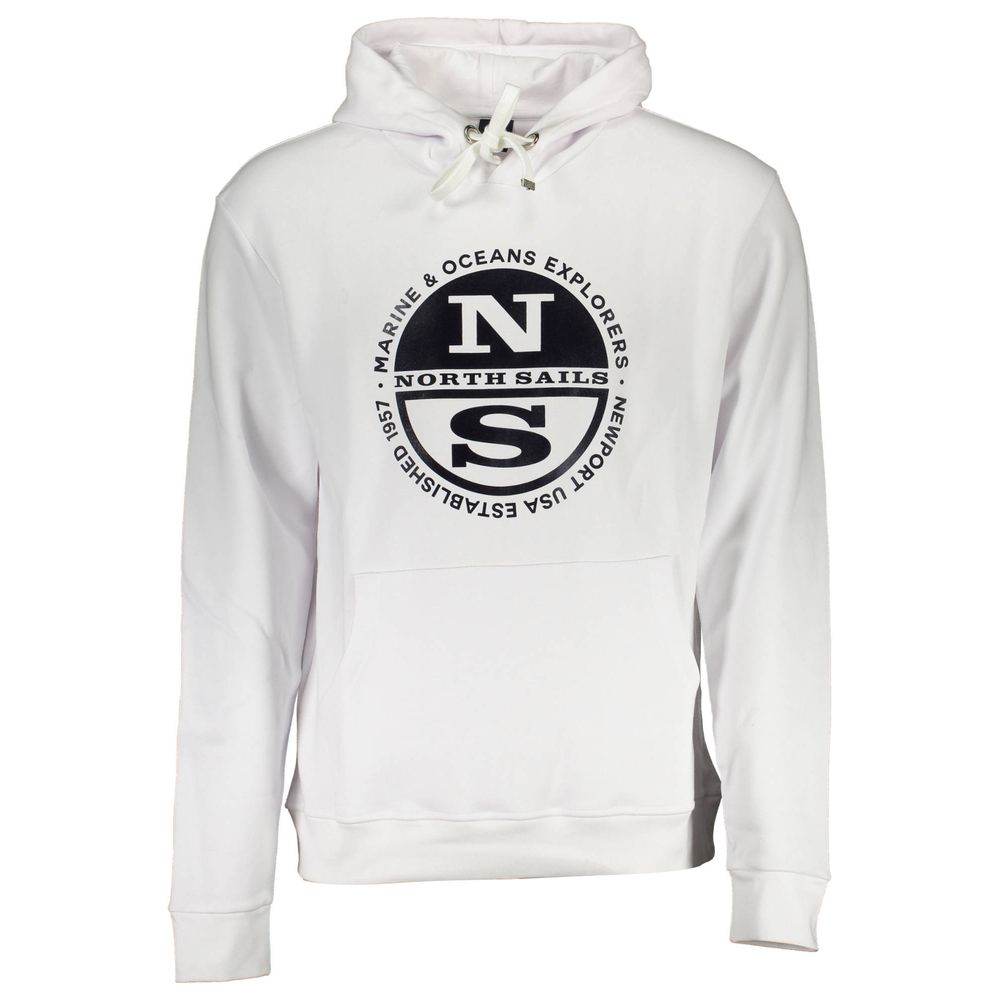 North Sails White Cotton Men Sweater - Hilstor