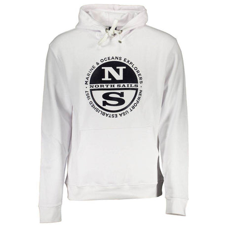 North Sails White Cotton Men Sweater - Hilstor