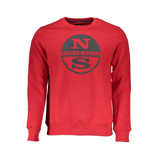 North Sails Red Cotton Men Sweater - Hilstor