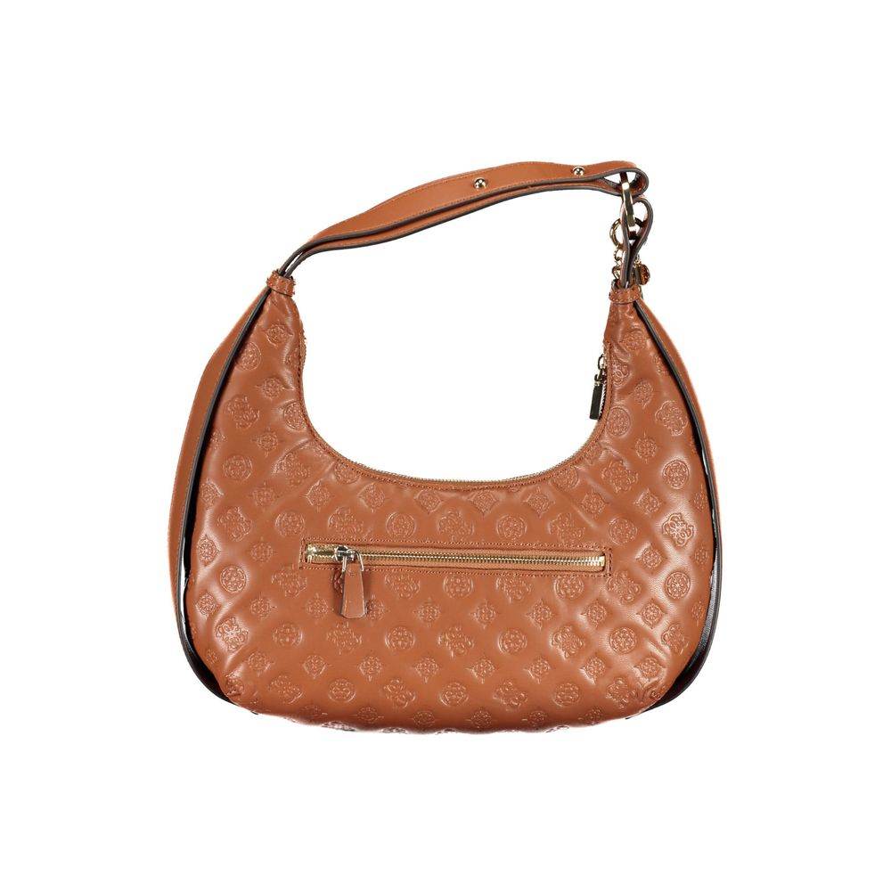 Guess Jeans Brown Polyethylene Handbag - Hilstor
