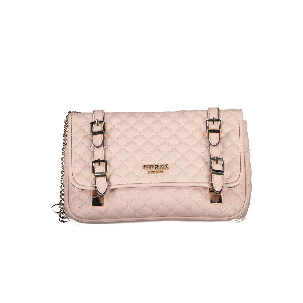 Guess Jeans Pink Polyethylene Handbag - Hilstor