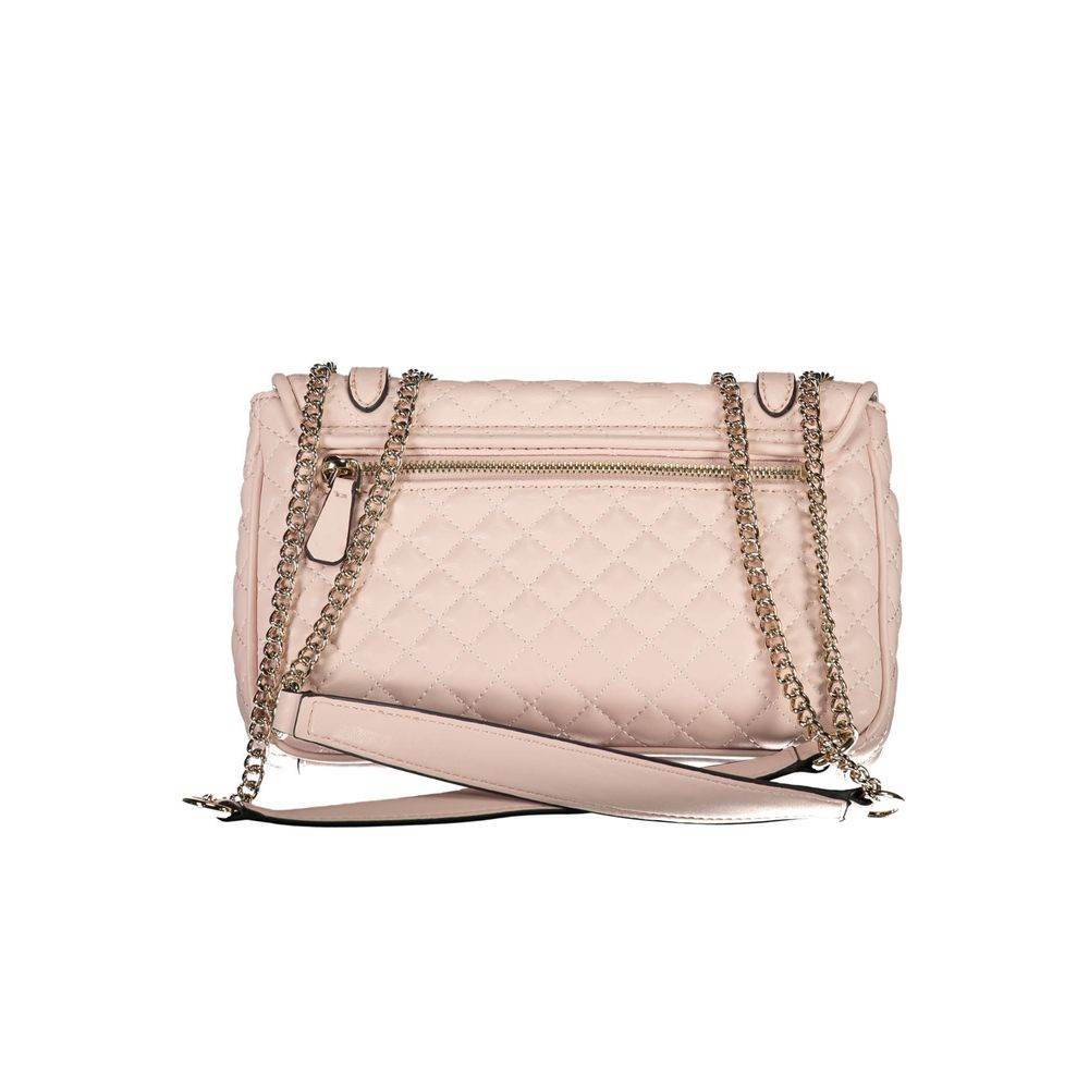 Guess Jeans Pink Polyethylene Handbag - Hilstor