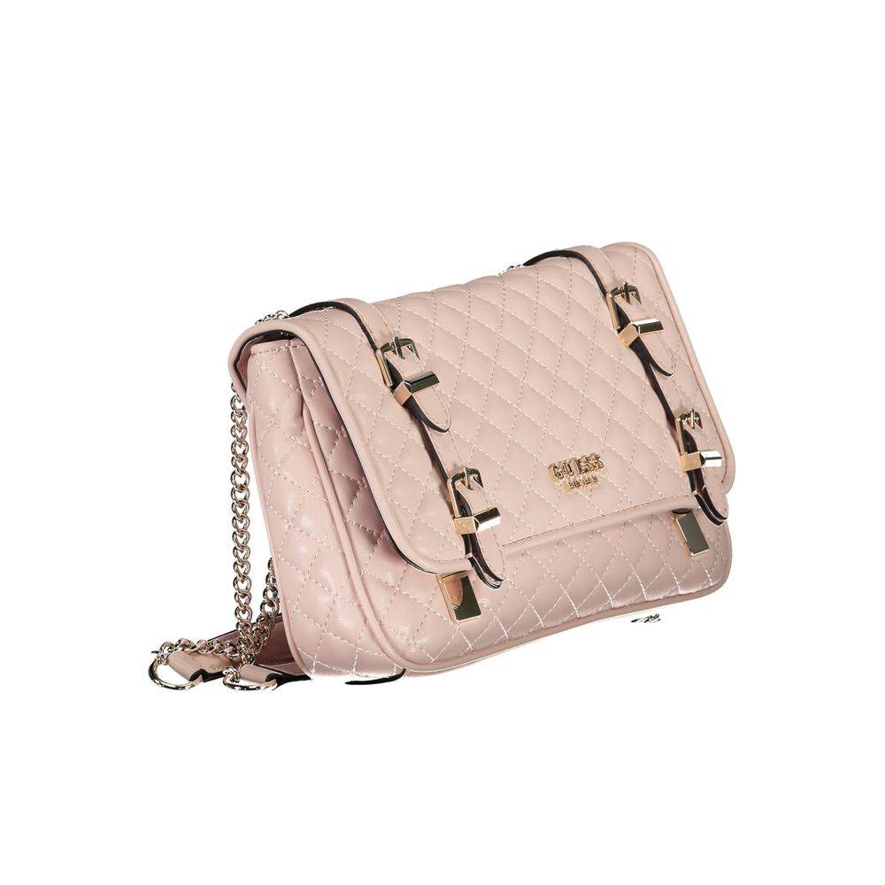 Guess Jeans Pink Polyethylene Handbag - Hilstor